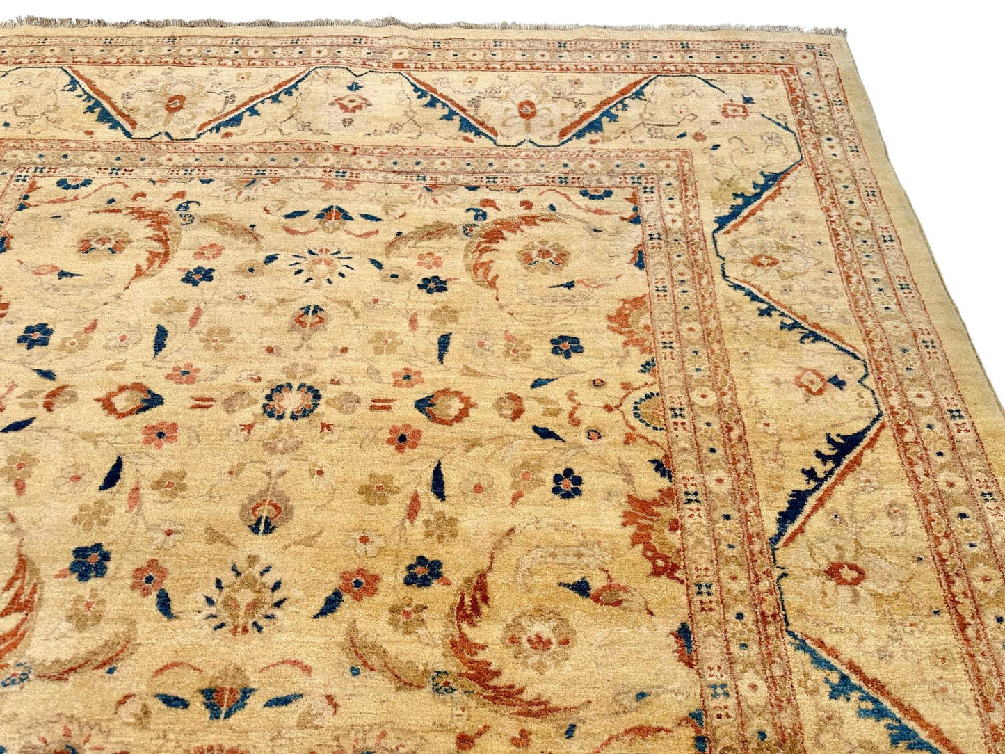 Vintage Vegetable-Dyed Chobi-Peshawar (approx. 6x9) light gold