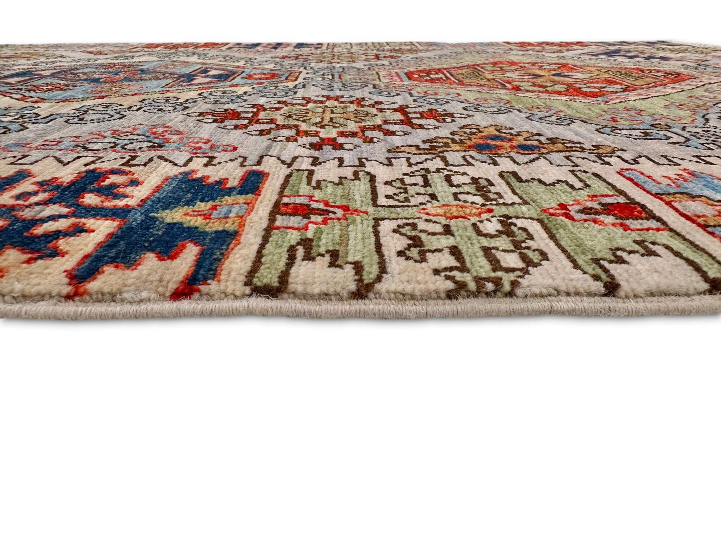 Aryana - Kuba-Shirvan (3'02"x15'08") ivory/multicolor