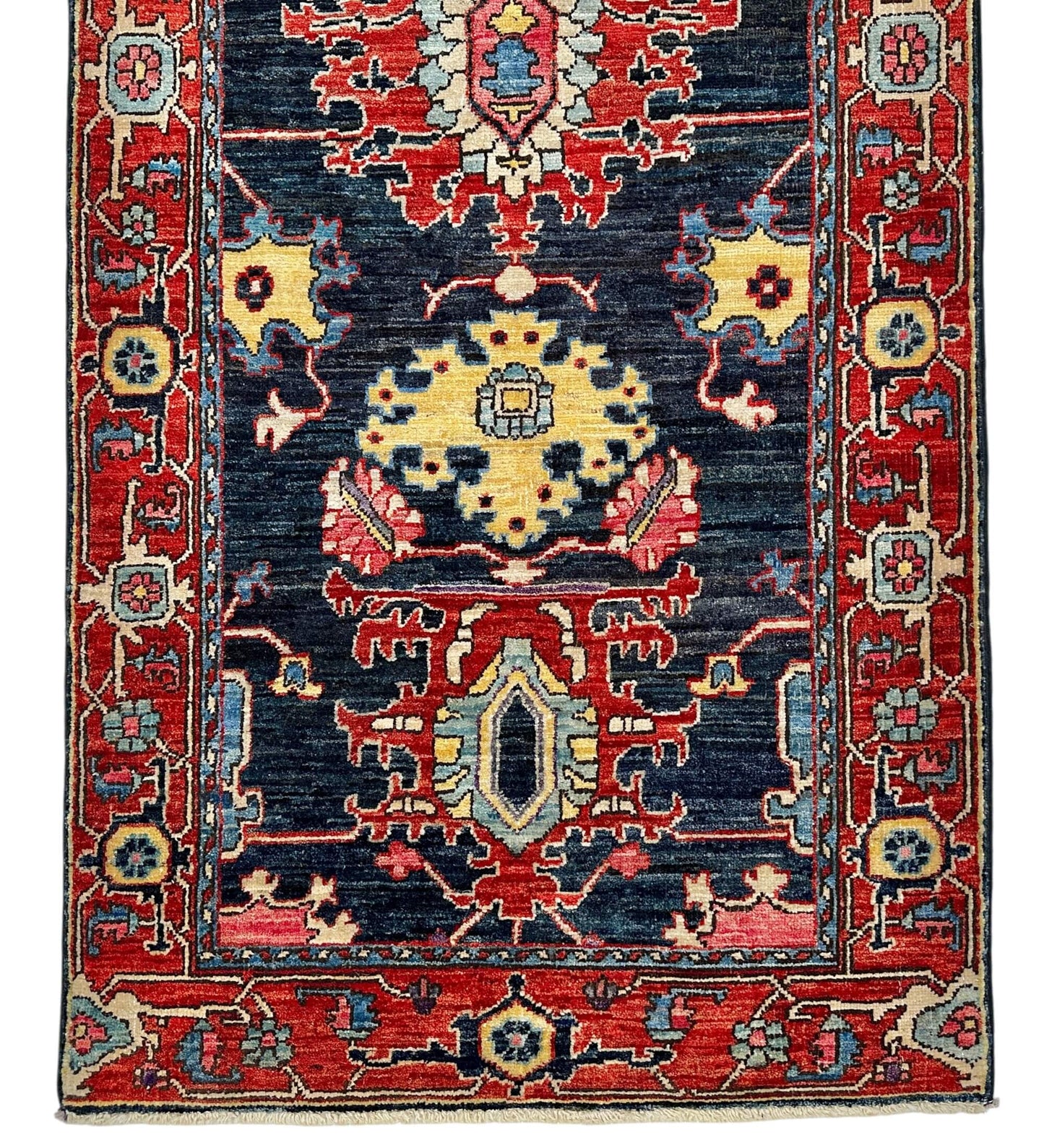 Aryana - Serapi (2'10"x15'09") indigo/red