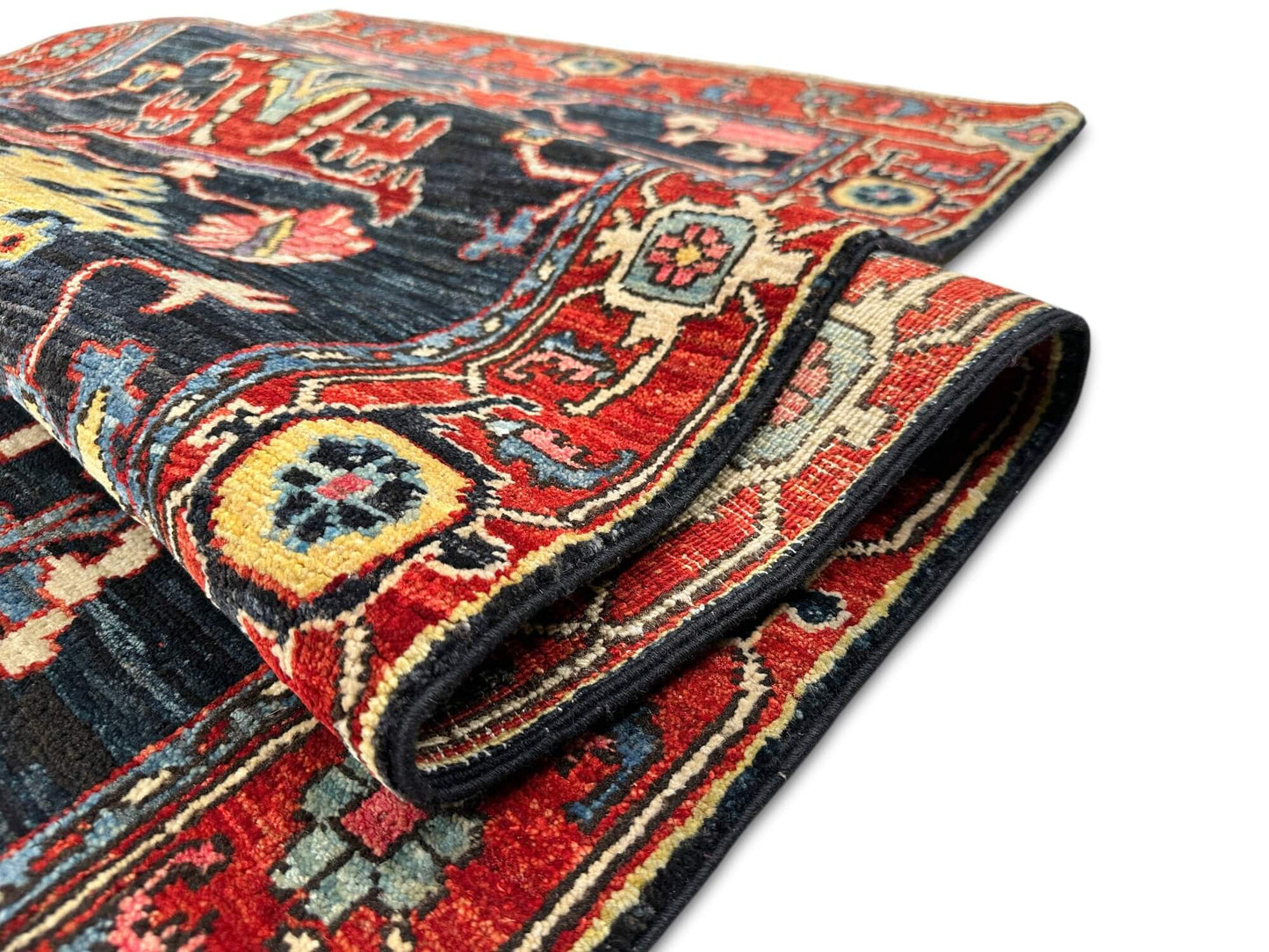 Aryana - Serapi (2'10"x15'09") indigo/red