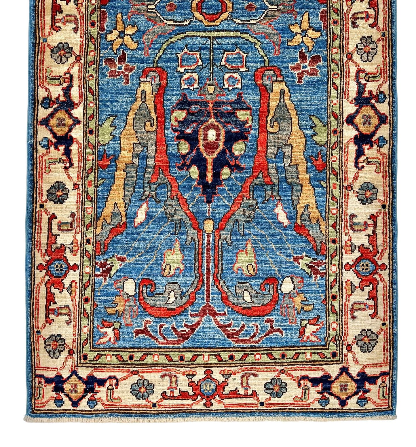 Aryana - Bidjar (2'08"x9'10") blue/ivory