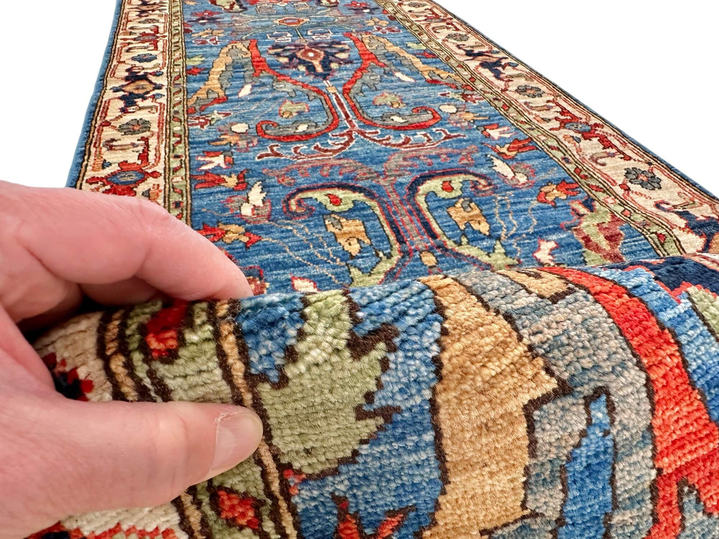 Aryana - Bidjar (2'08"x9'10") blue/ivory