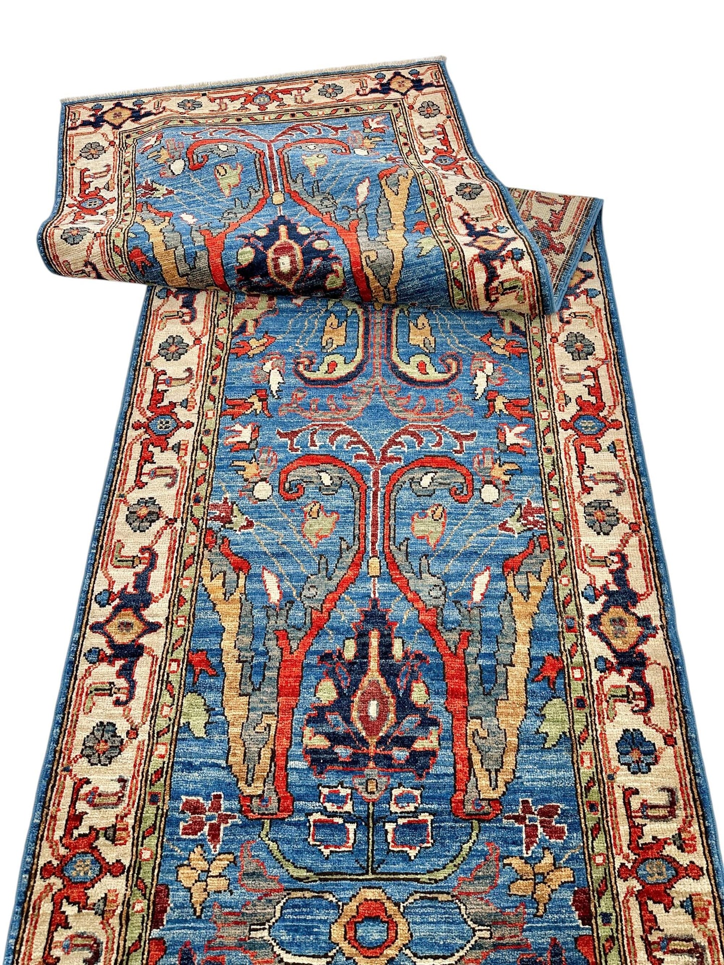 Aryana - Bidjar (2'08"x9'10") blue/ivory