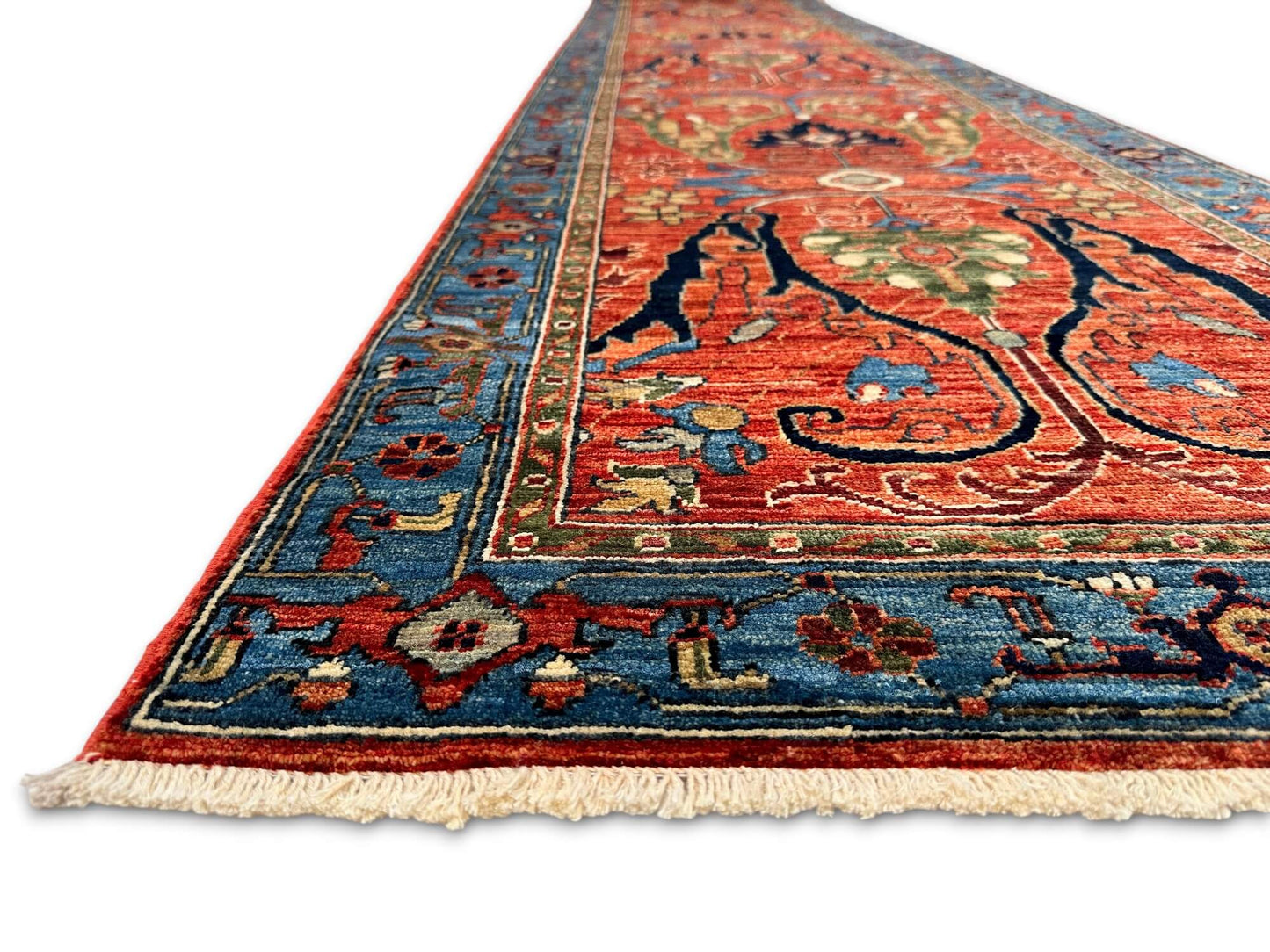 Aryana - Bidjar (2'09"x15'08") rust/blue