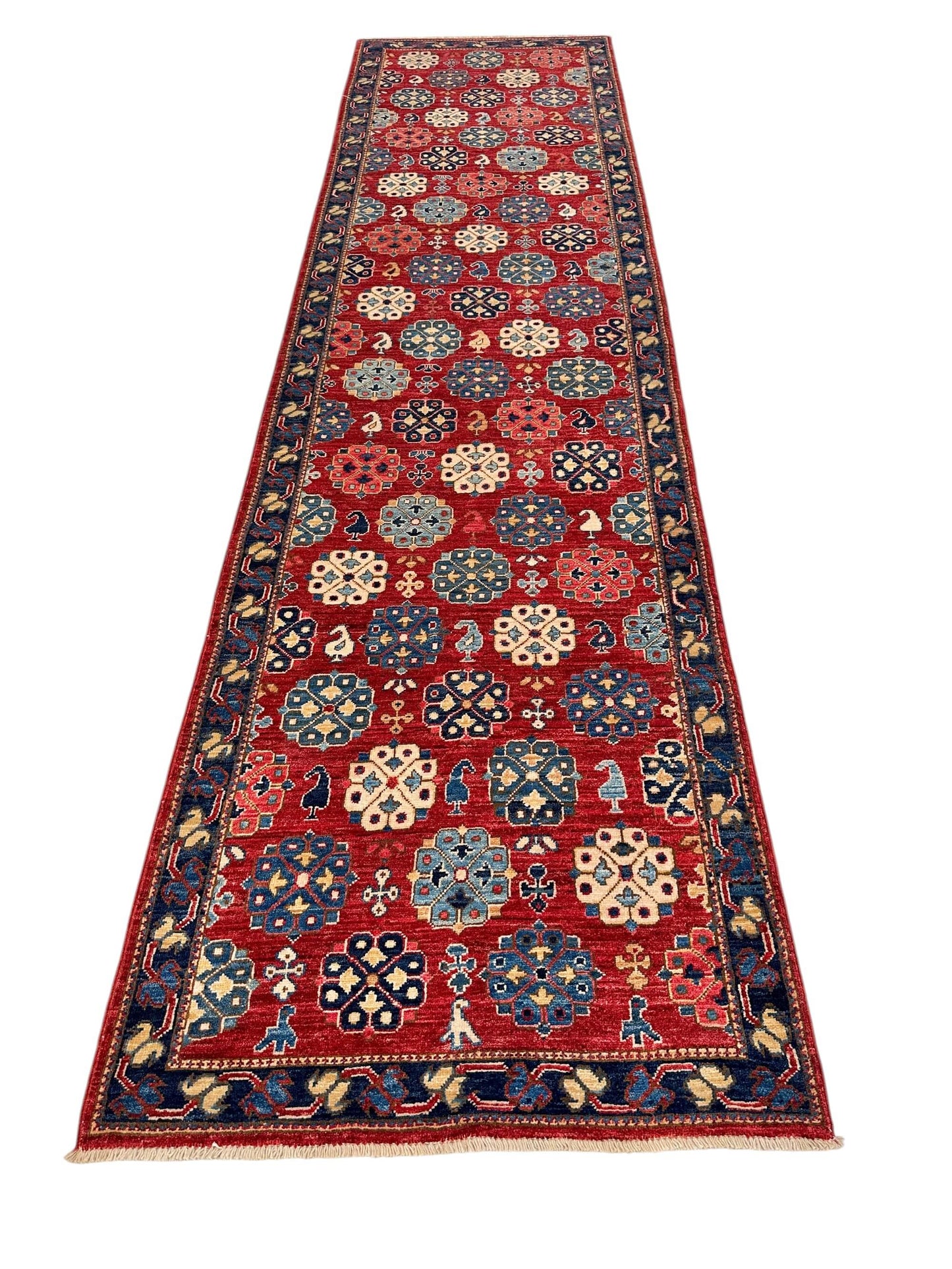 Faryab - Shirvan (2'07"x9'07) red/navy