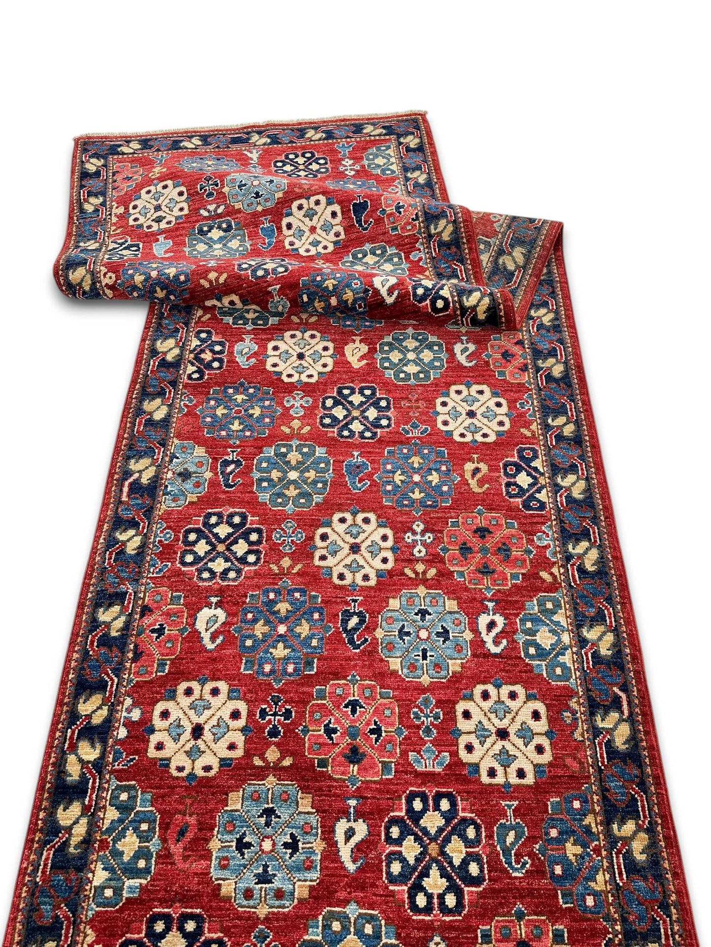 Faryab - Shirvan (2'07"x9'07) red/navy