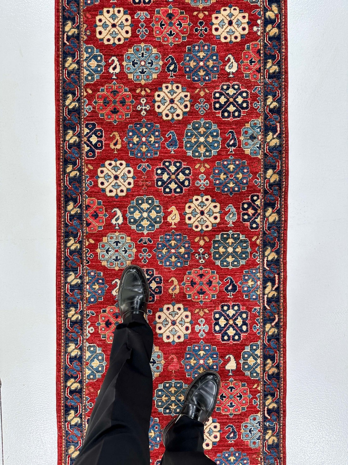Faryab - Shirvan (2'07"x9'07) red/navy