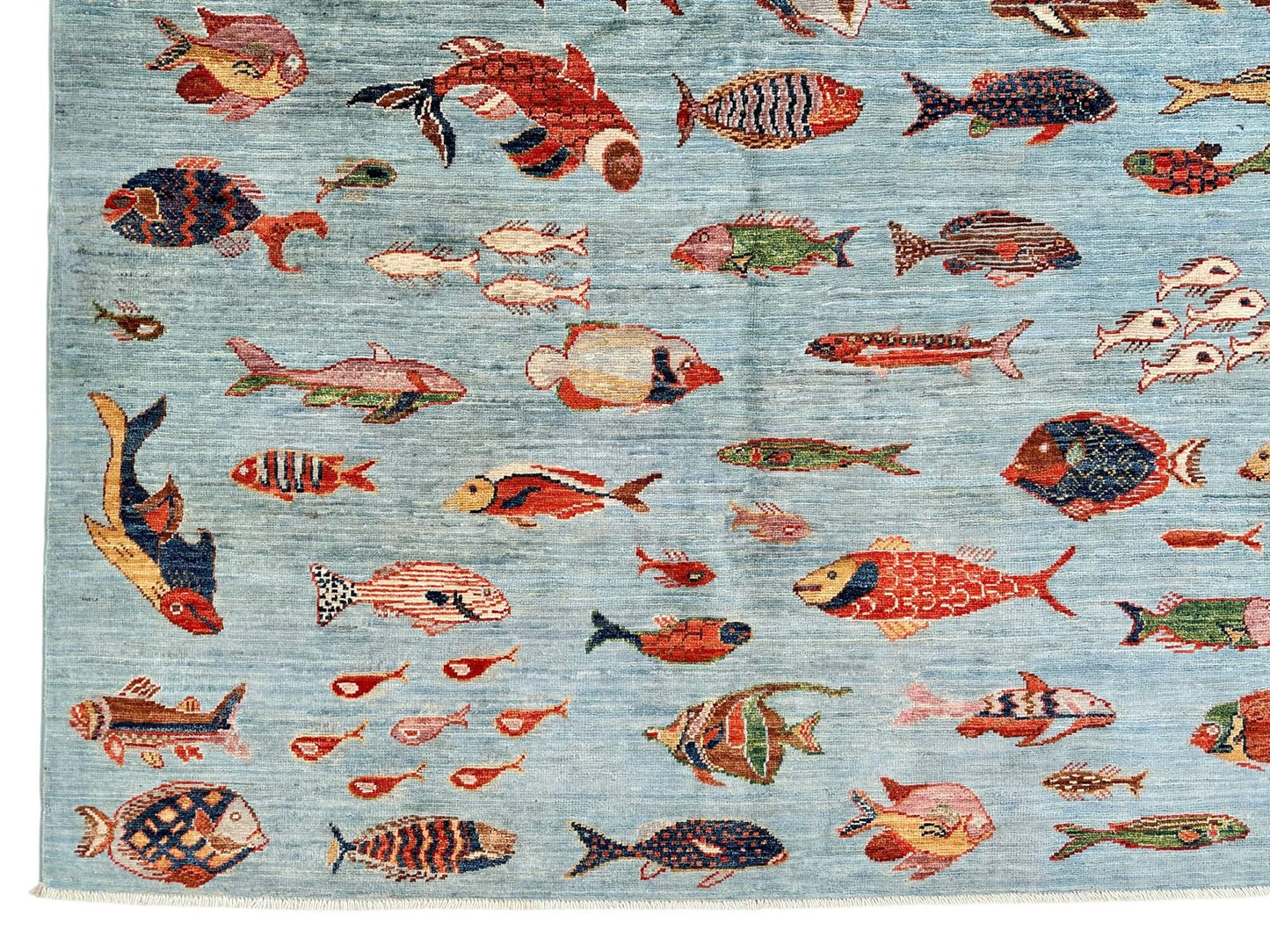 Aryana - Oceanic Gabbeh (7'10"x10'00") lt.blue/multicolor