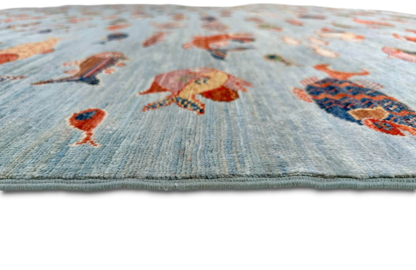 Aryana - Oceanic Gabbeh (7'10"x10'00") lt.blue/multicolor