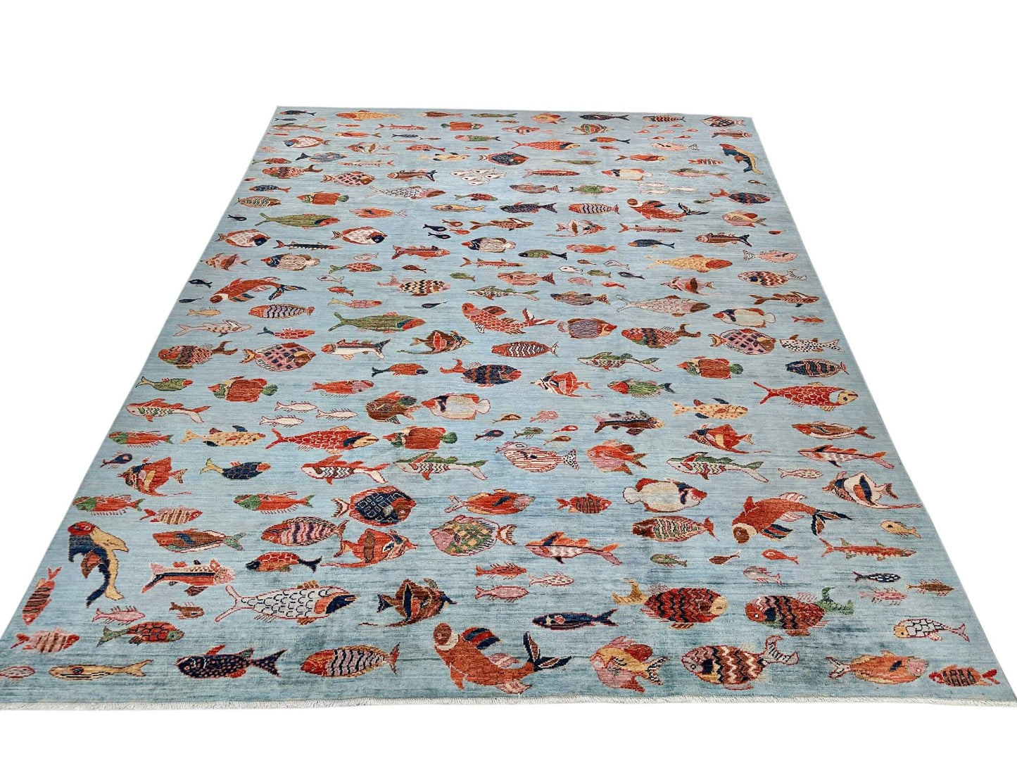 Aryana - Oceanic Gabbeh (7'10"x10'00") lt.blue/multicolor