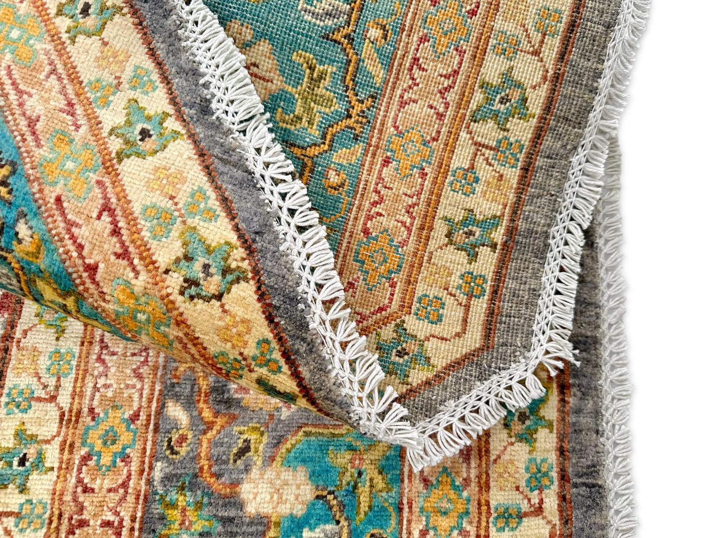 Aryana - Mamluk (8' Octagonal) steel gray/teal