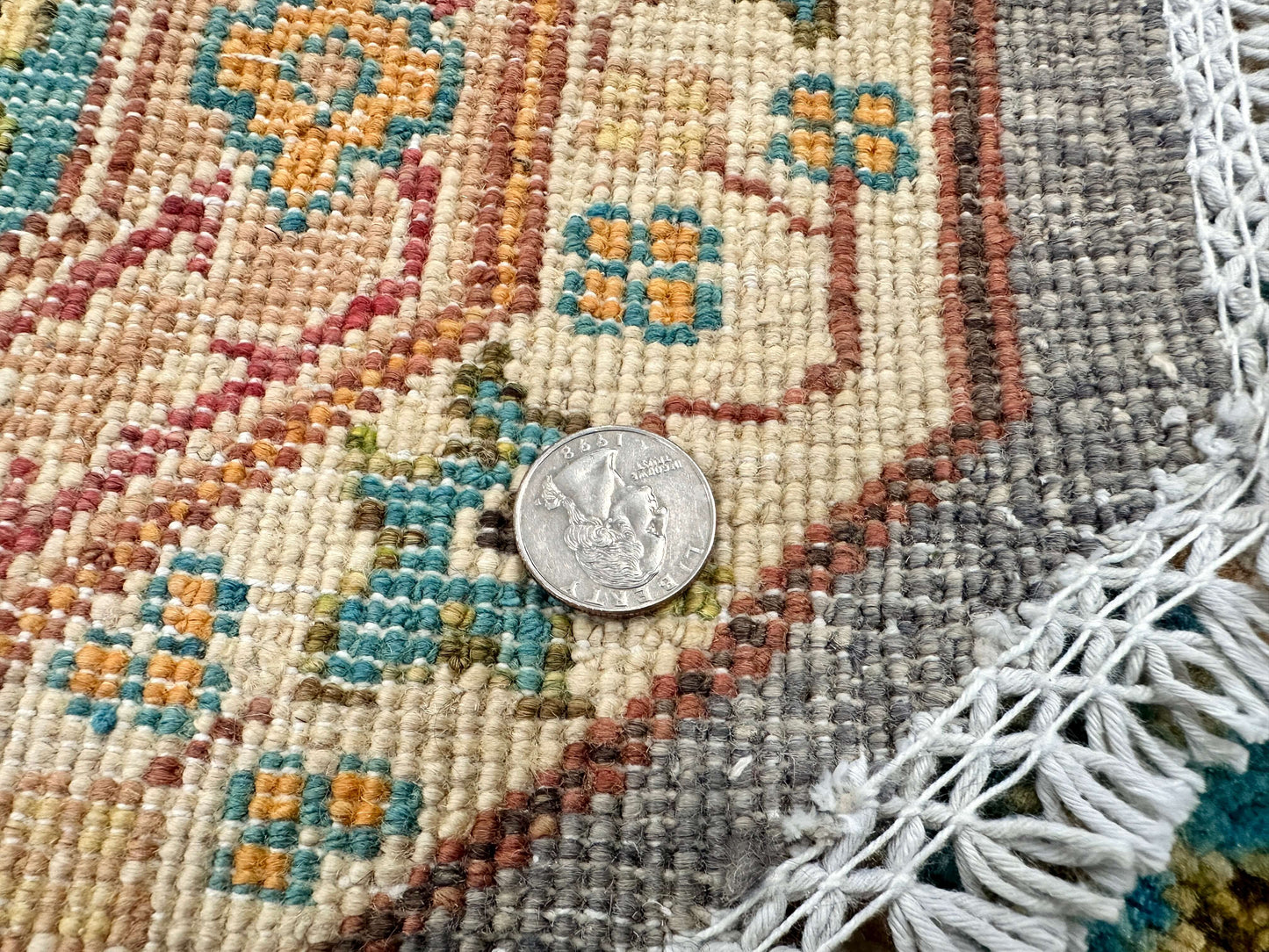 Aryana - Mamluk (8' Octagonal) steel gray/teal