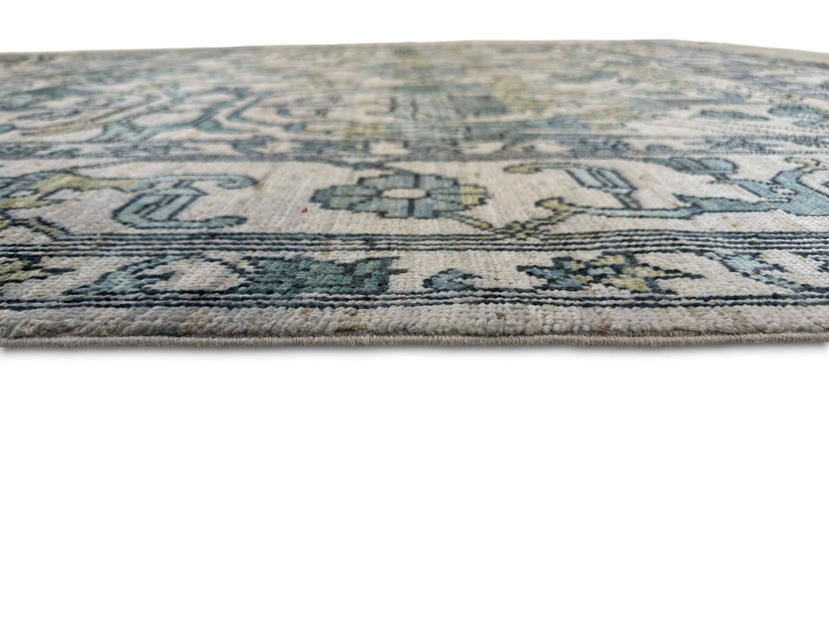 Abrash - Bidjar-Garrus Revival Design (8'01"x10'10") light gray/teal