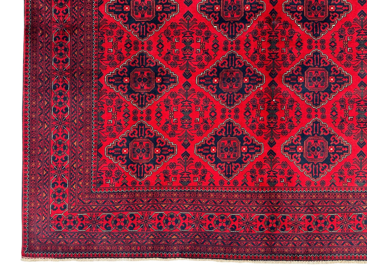 Khal Mohammadi (8'04"x11'02") red/deep indigo