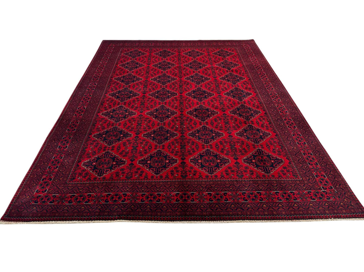 Khal Mohammadi (8'04"x11'02") red/deep indigo