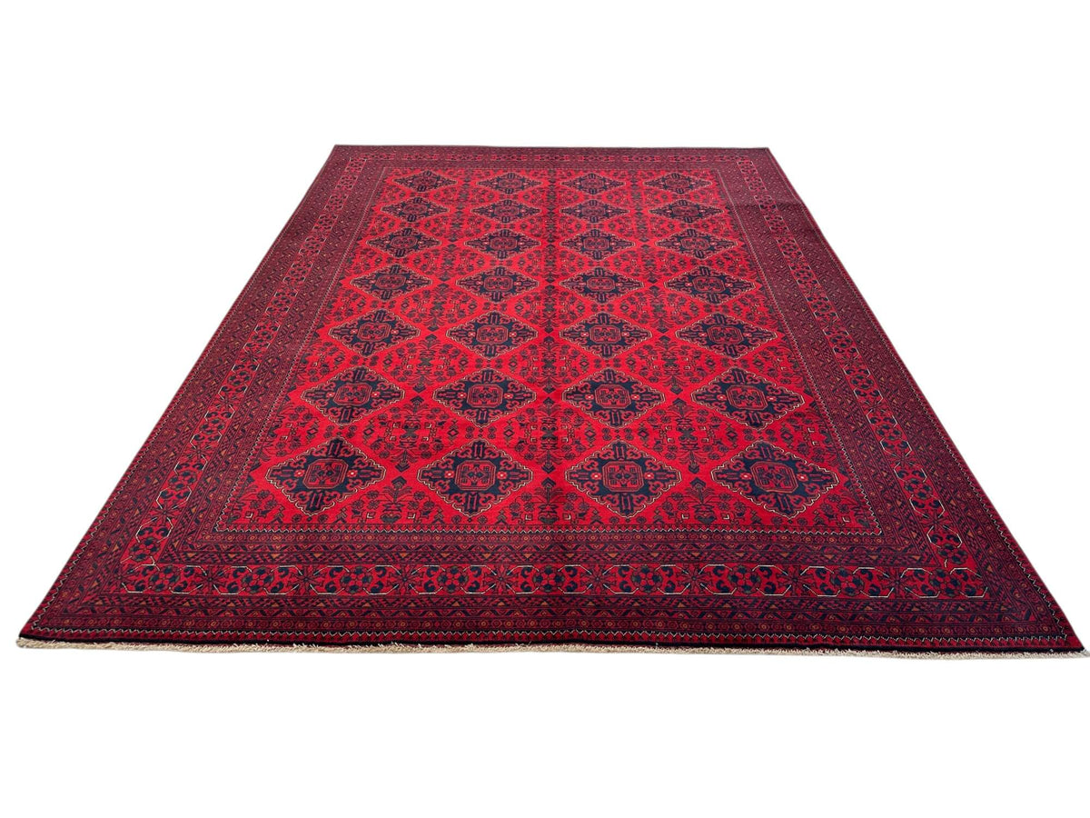 Khal Mohammadi (8'04"x11'02") red/deep indigo