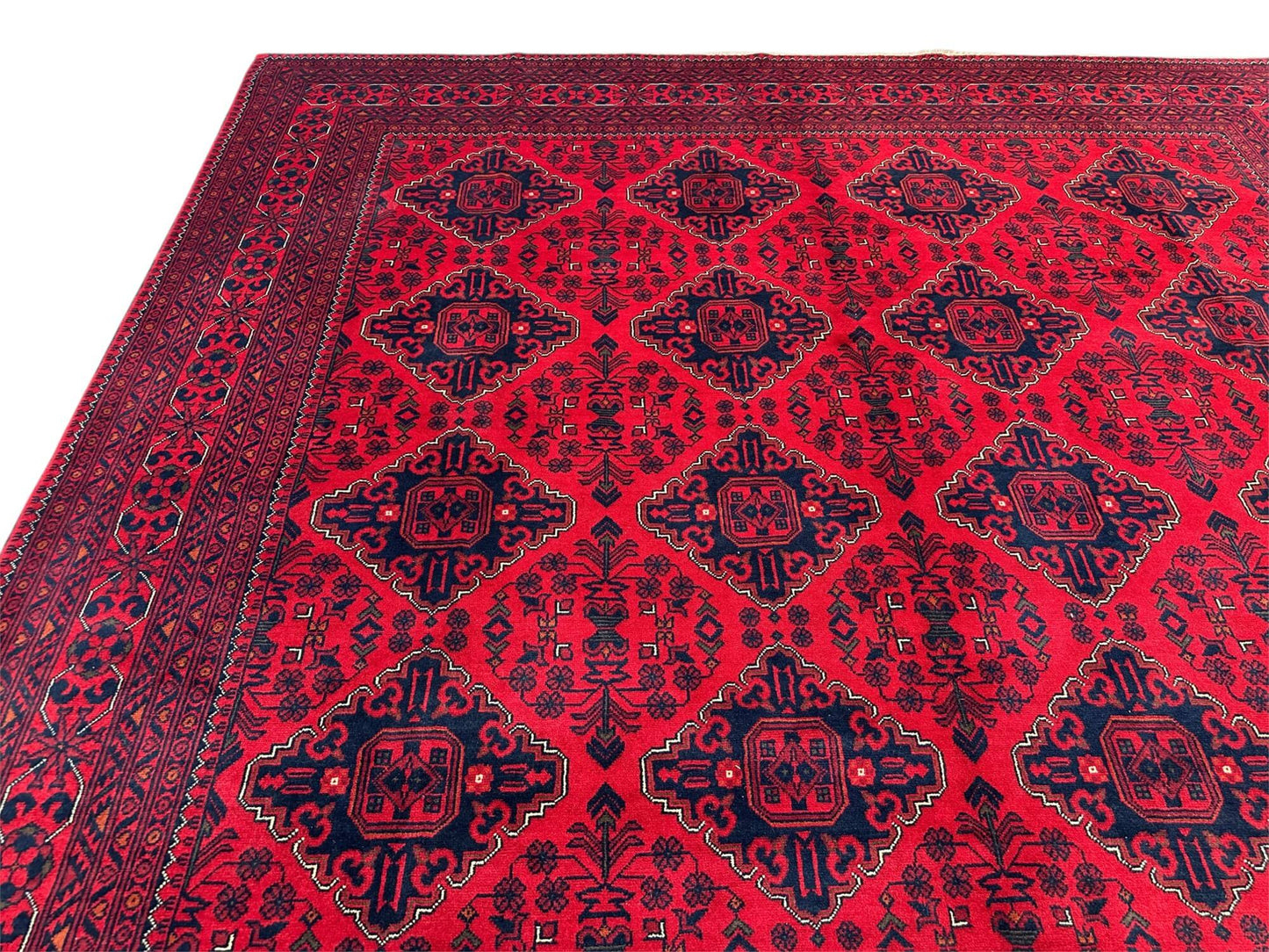 Khal Mohammadi (8'04"x11'02") red/deep indigo