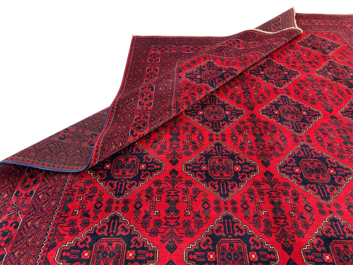Khal Mohammadi (8'04"x11'02") red/deep indigo