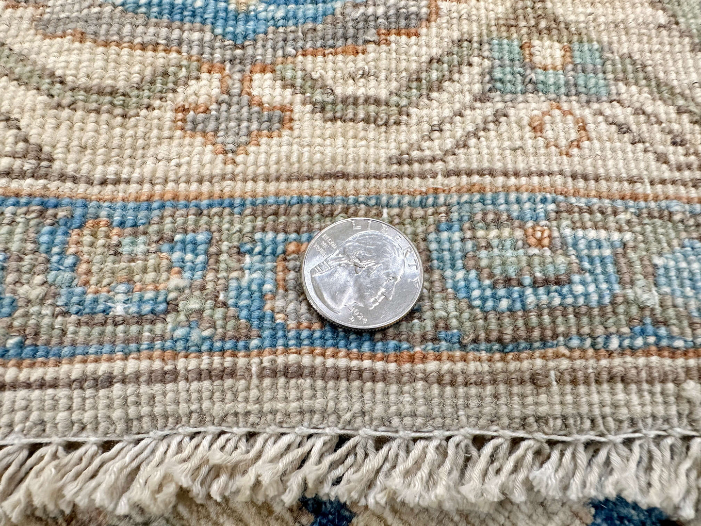Faryab - Bidjar (6'01"x8'07") ivory/blue