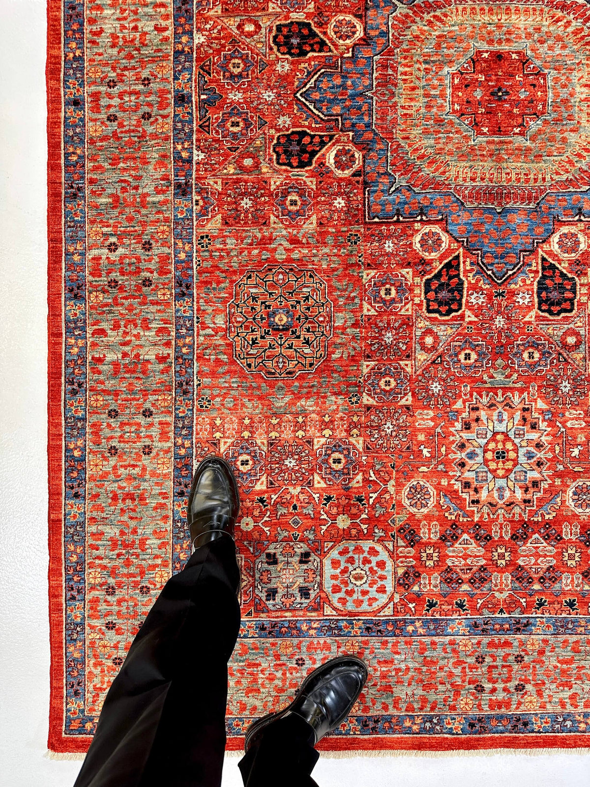 Nooristan - Mamluk (6'01"x8'09") red/teal