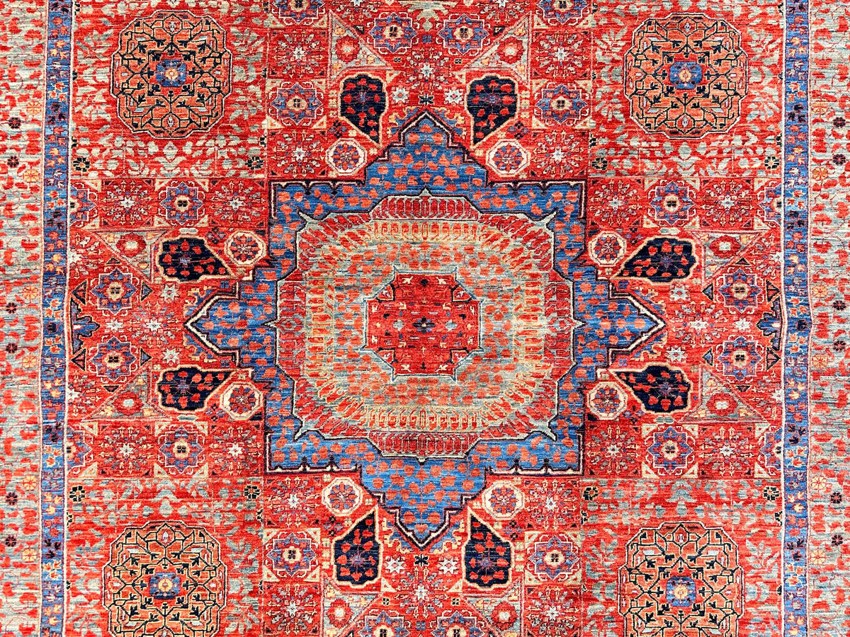 Nooristan - Mamluk (6'01"x8'09") red/teal