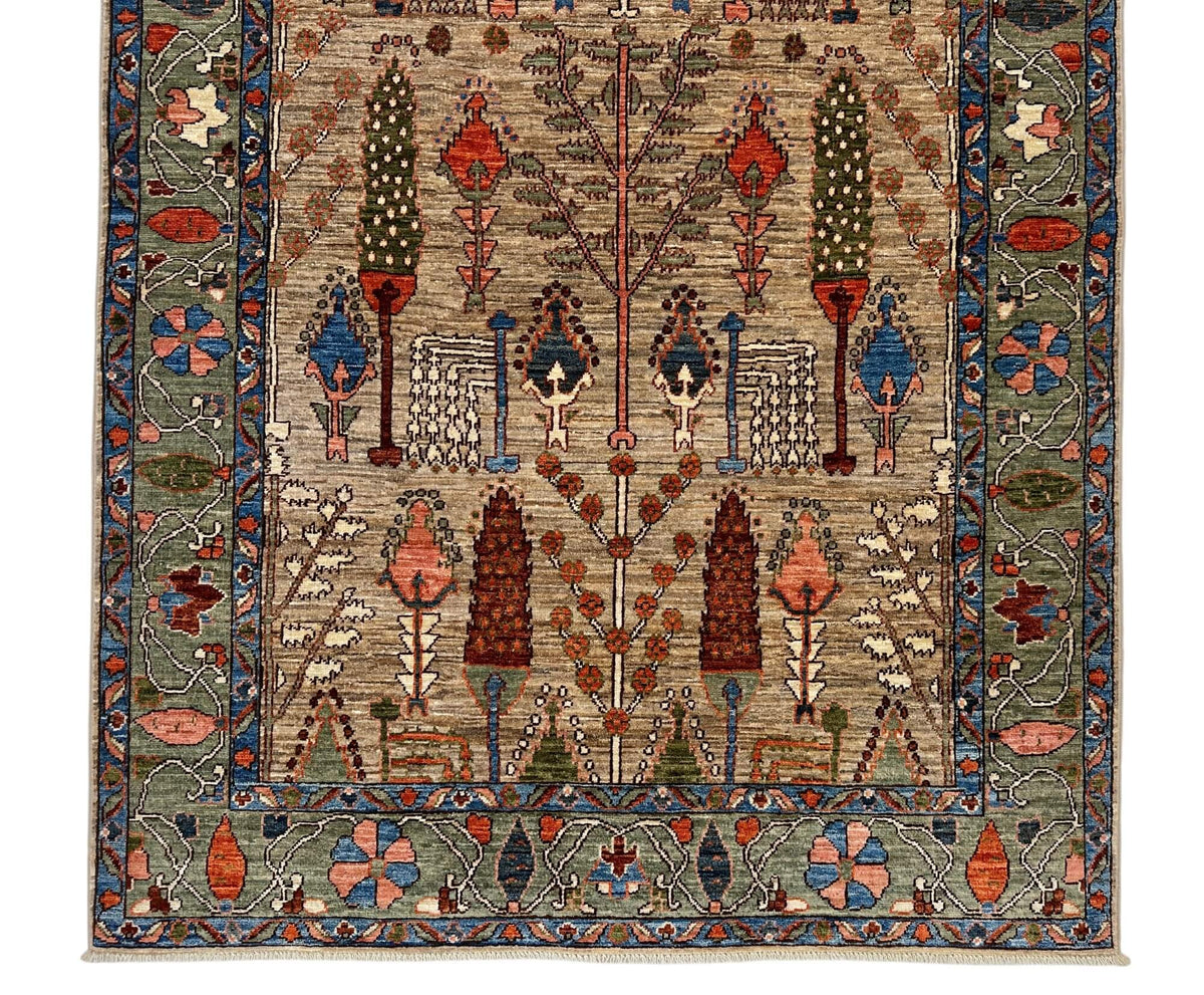 Fine Aryana - Tree of Life (4'01"x6'01") natural/green
