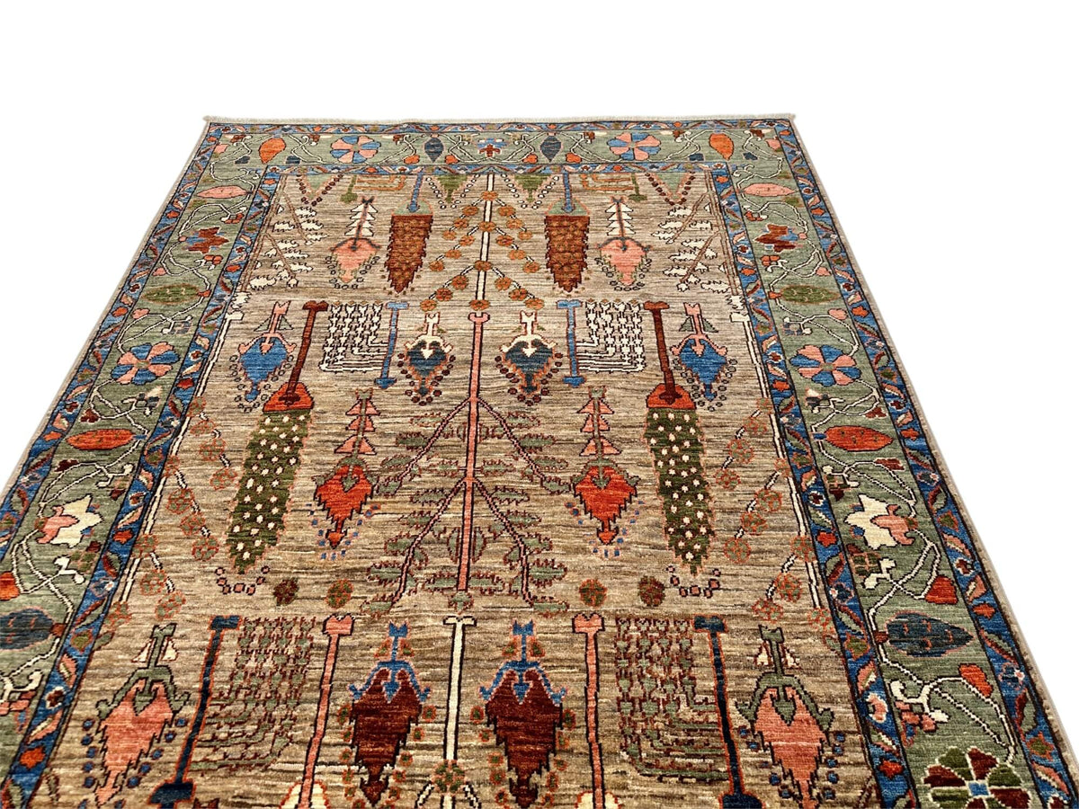 Fine Aryana - Tree of Life (4'01"x6'01") natural/green