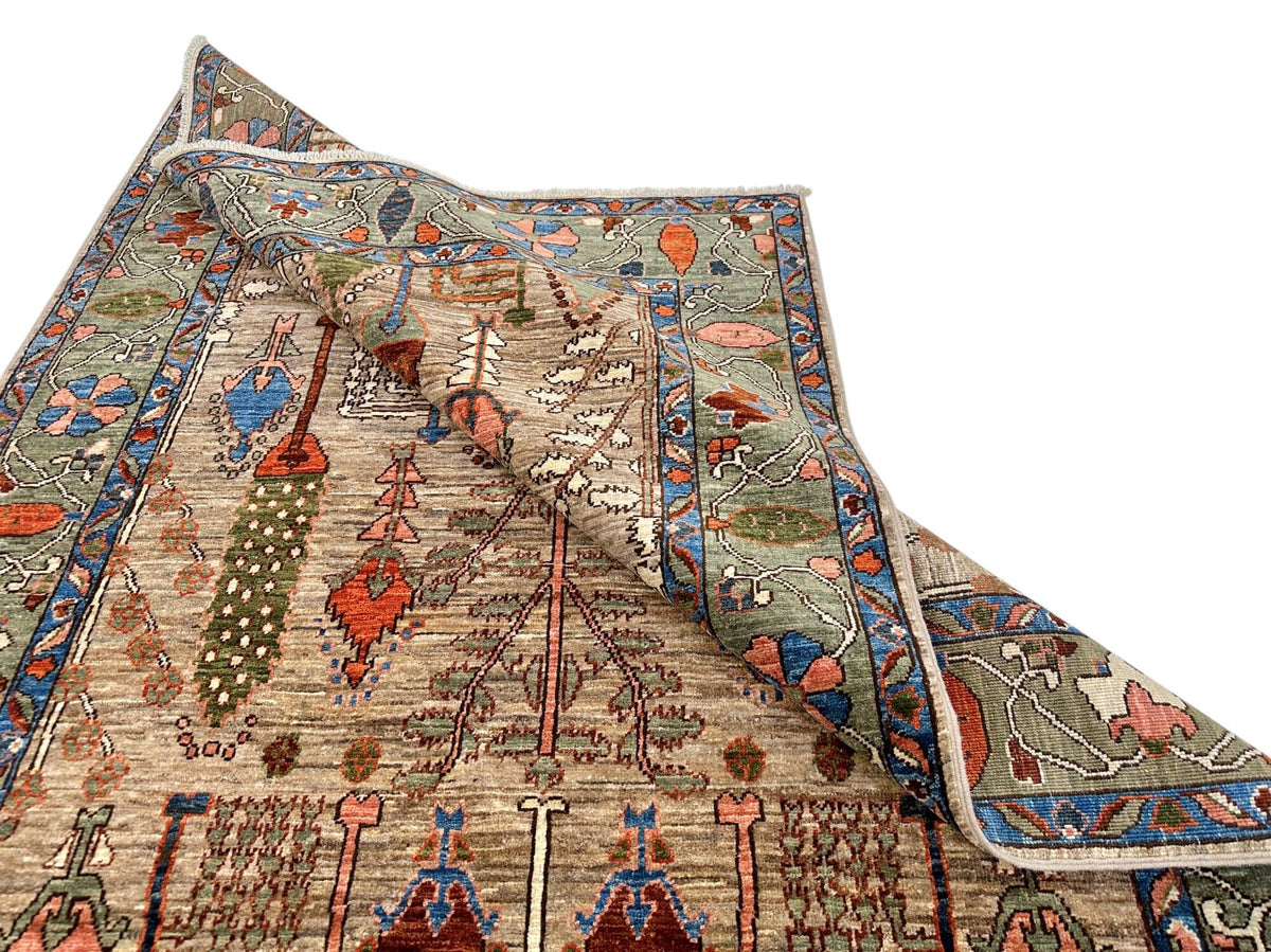 Fine Aryana - Tree of Life (4'01"x6'01") natural/green