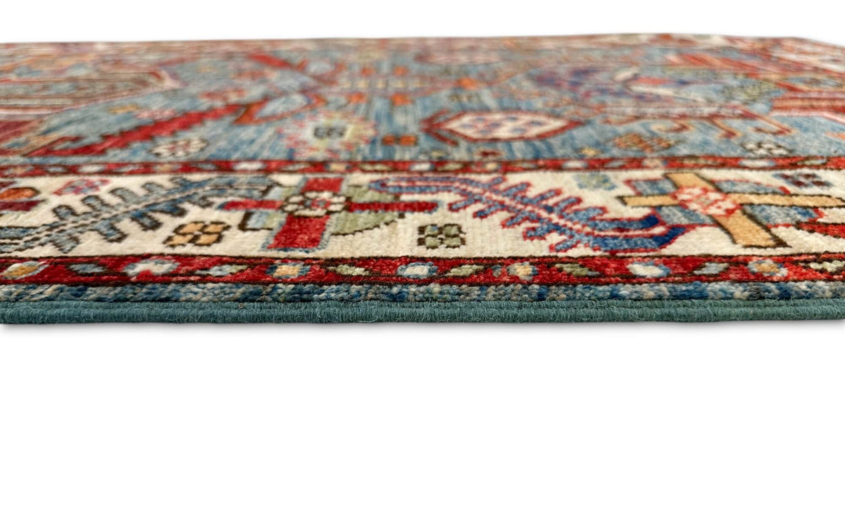 Aryana - Kazak Revival (2'08"x7'11") aged denim/ivory