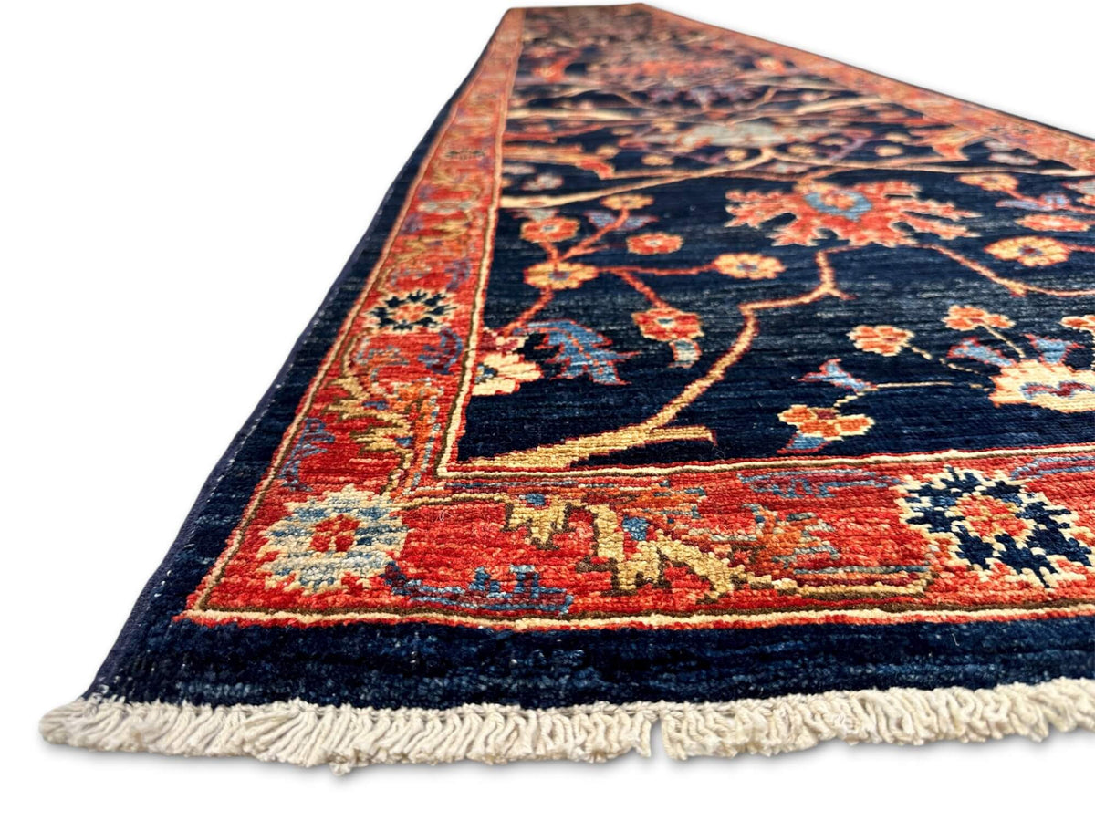 Aryana - Bidjar (2'06"x15'05") navy/red