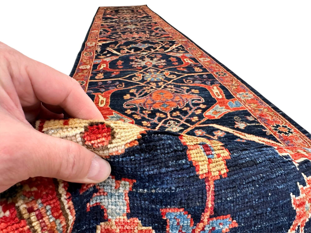Aryana - Bidjar (2'06"x15'05") navy/red
