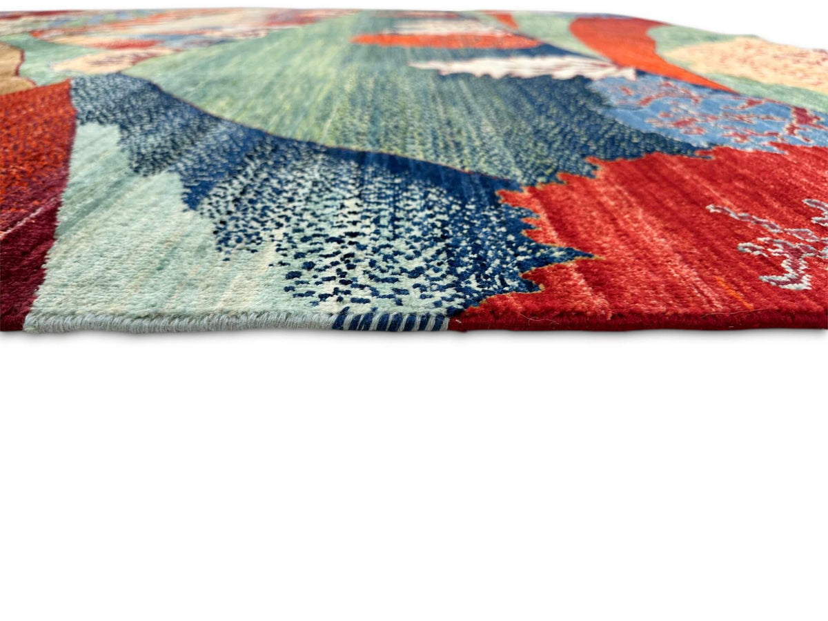 Aryana - Pictorial Landscape (8'03"x9'10") multicolor/green/blue/tan