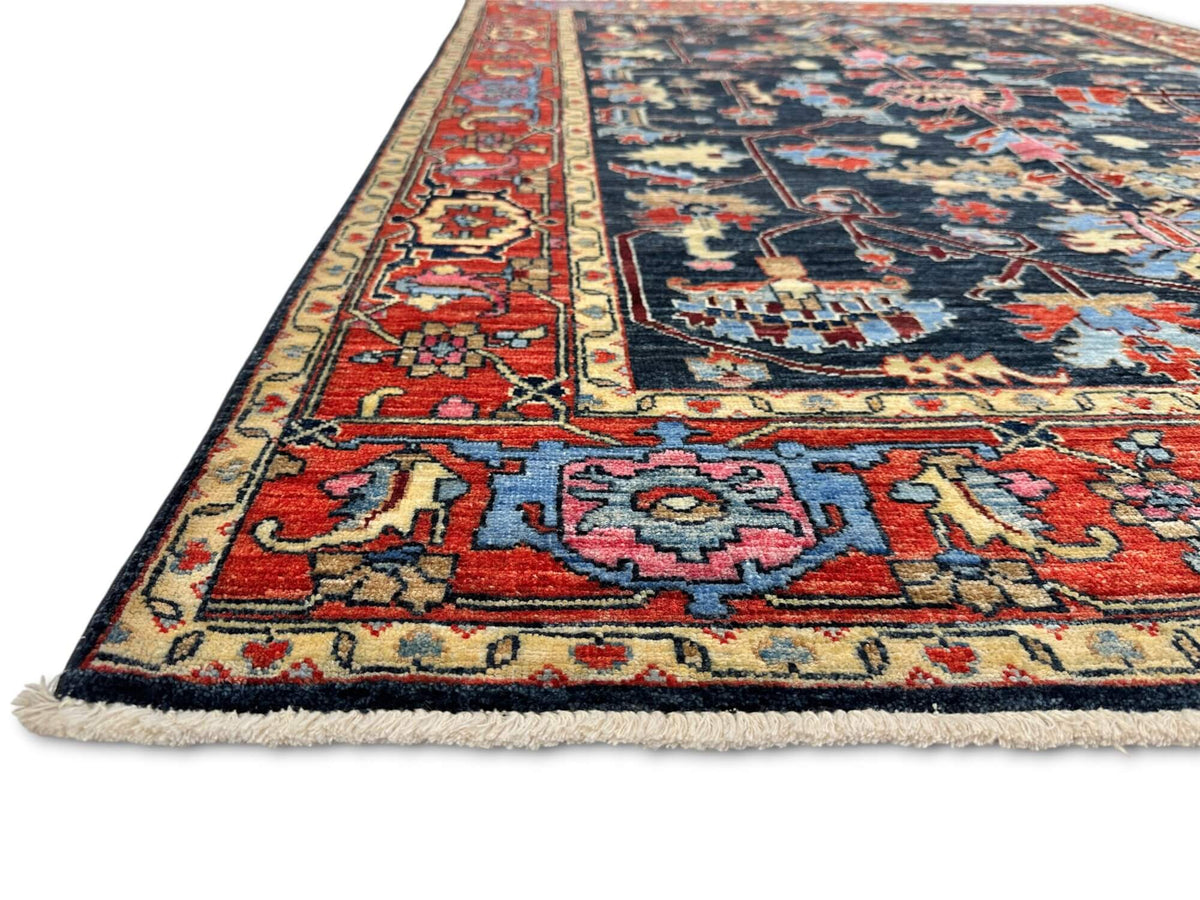 Aryana - Serapi Design (5'00"x6'10") indigo/red