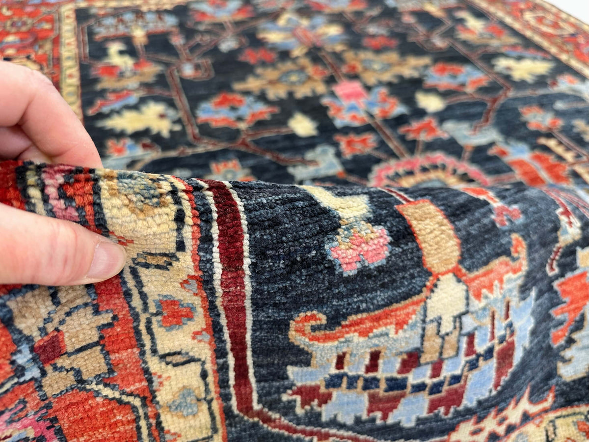 Aryana - Serapi Design (5'00"x6'10") indigo/red