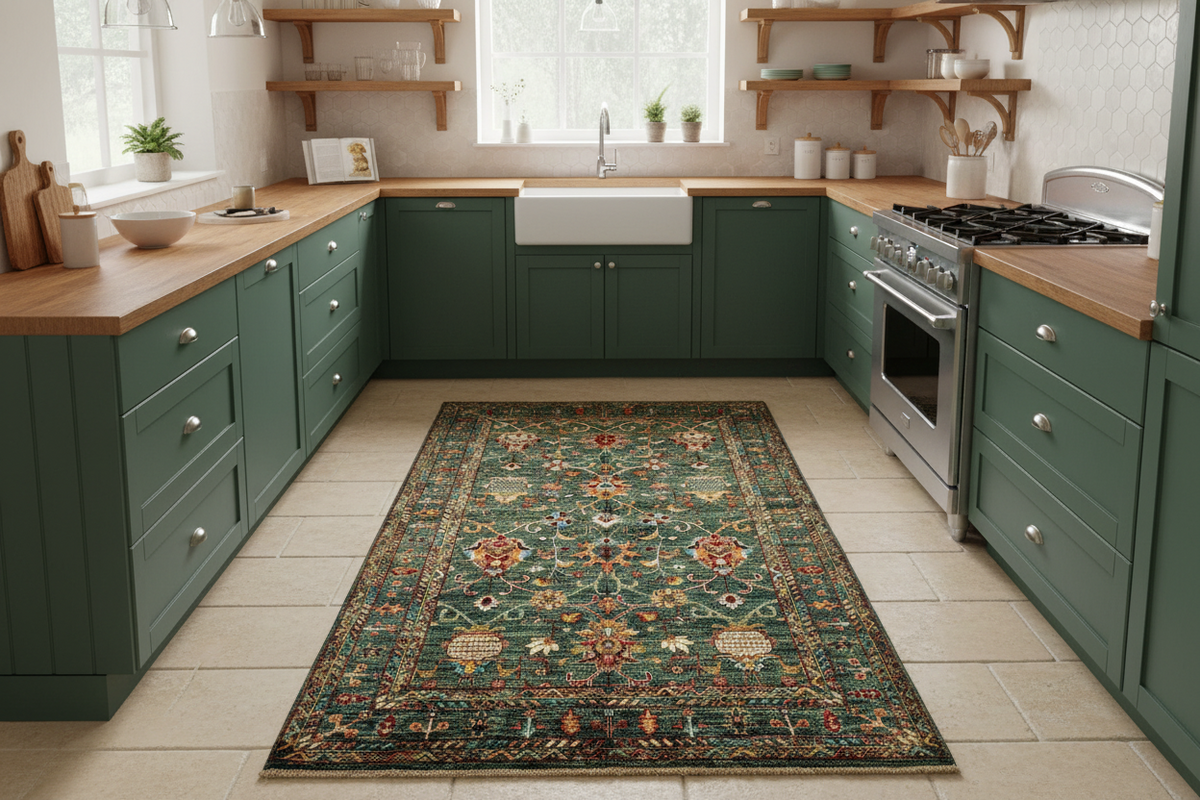 Aryana - Sultani (4'01"x6'00") green