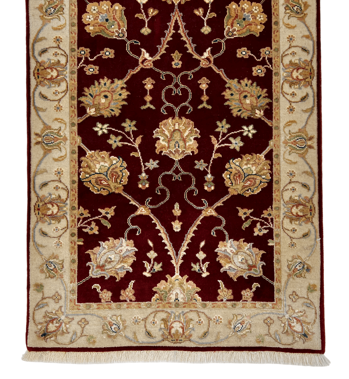 Wool w. silk Kumkapi red/ivo 2x3