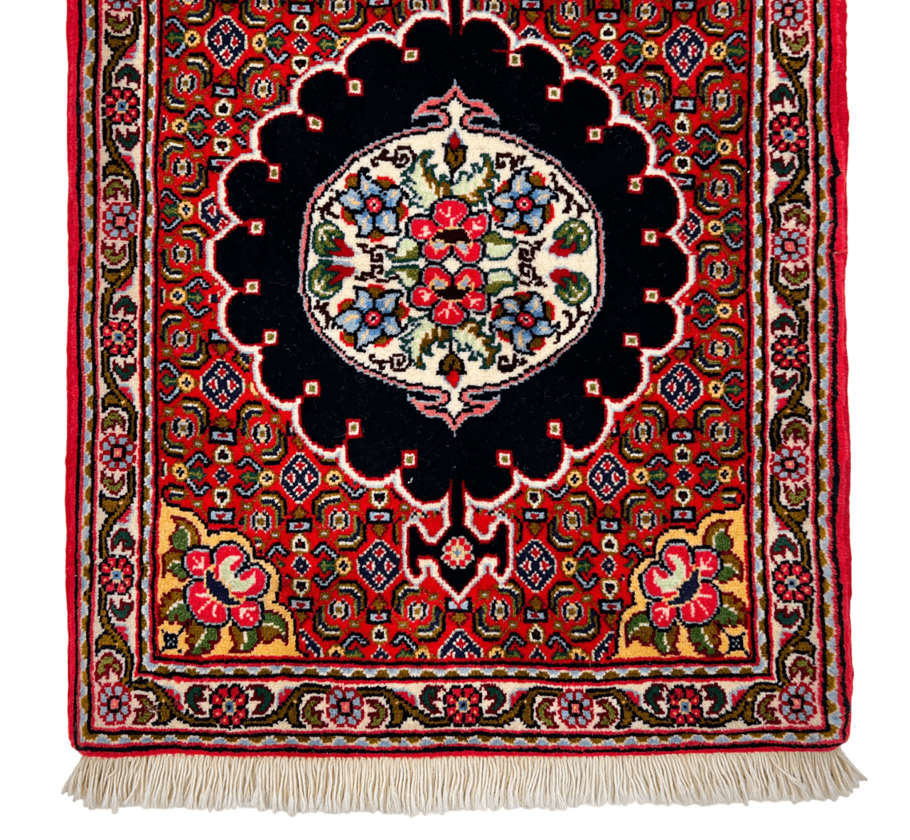 Persian Bijar (2'00"x10'06") red/black/ivory