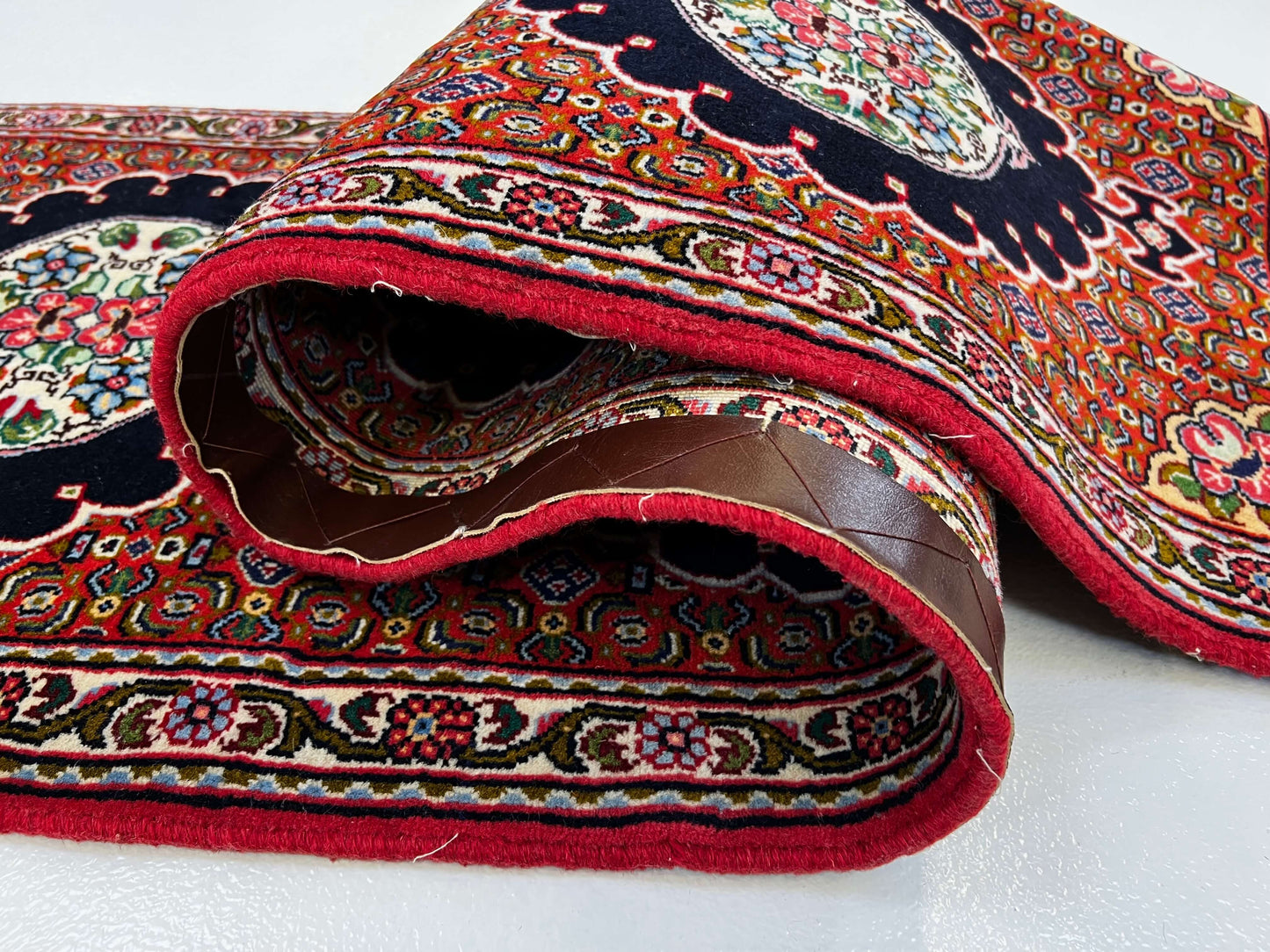 Persian Bijar (2'00"x10'06") red/black/ivory