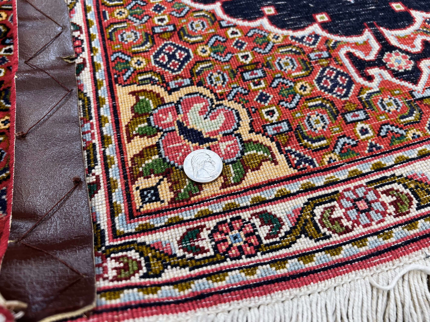 Persian Bijar (2'00"x10'06") red/black/ivory