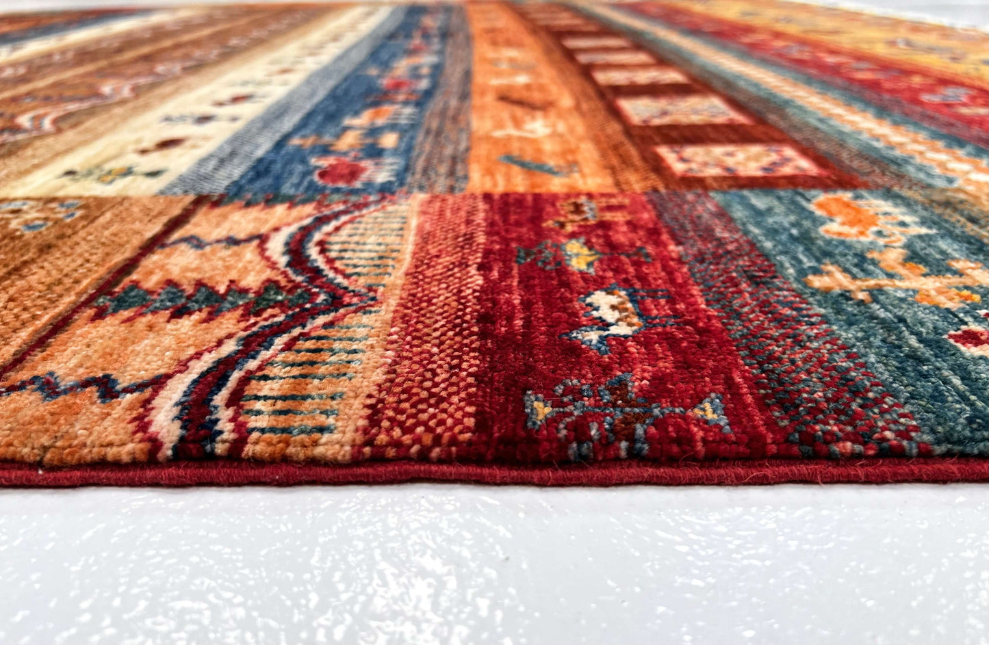 Khurjeen/Gabbeh (6'06"x6'10") rust/multicolor