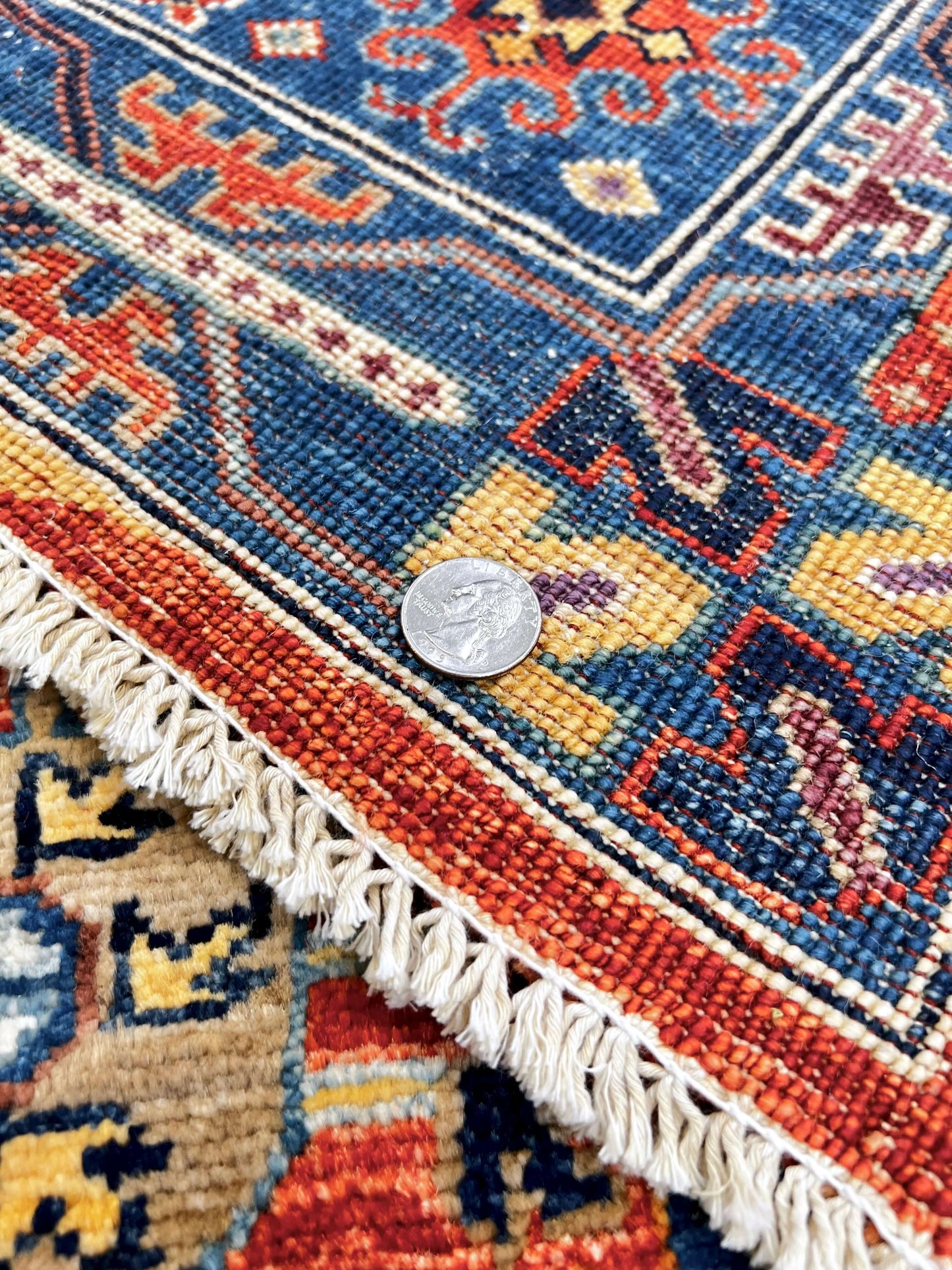 Afghan Wazir (3'04"x5'03") blue/multicolor