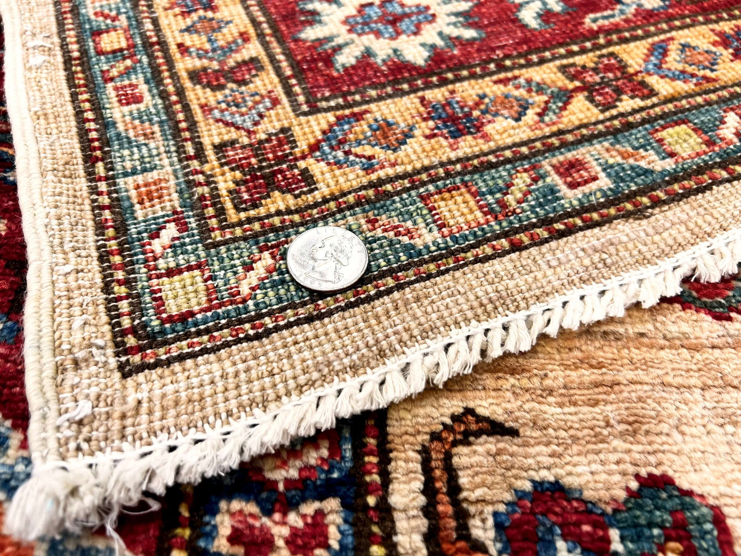 Super Kazak red/ivory 3'04"x4'08"