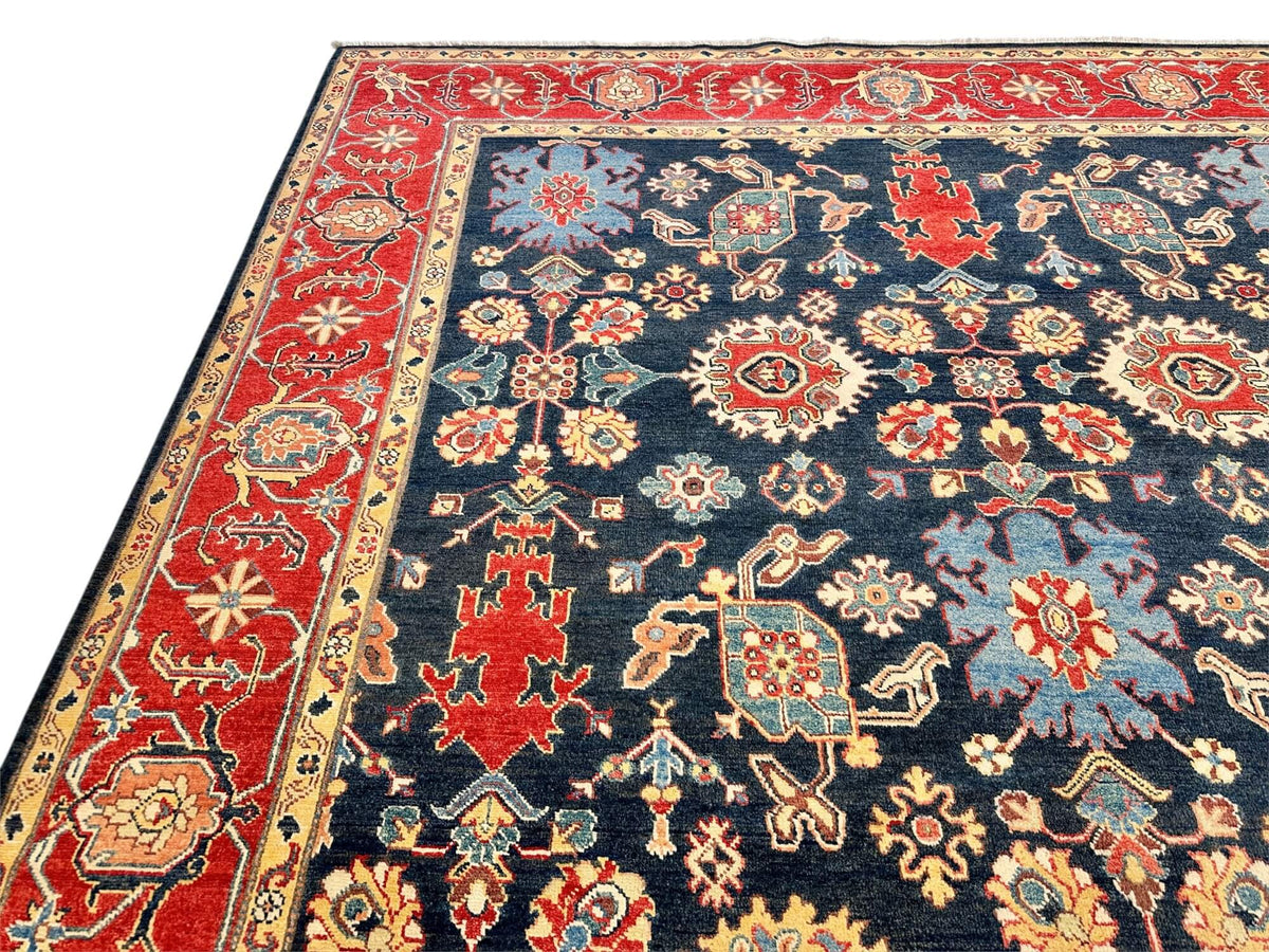 Ariana - Harshang (8'01"x11'04") navy/red