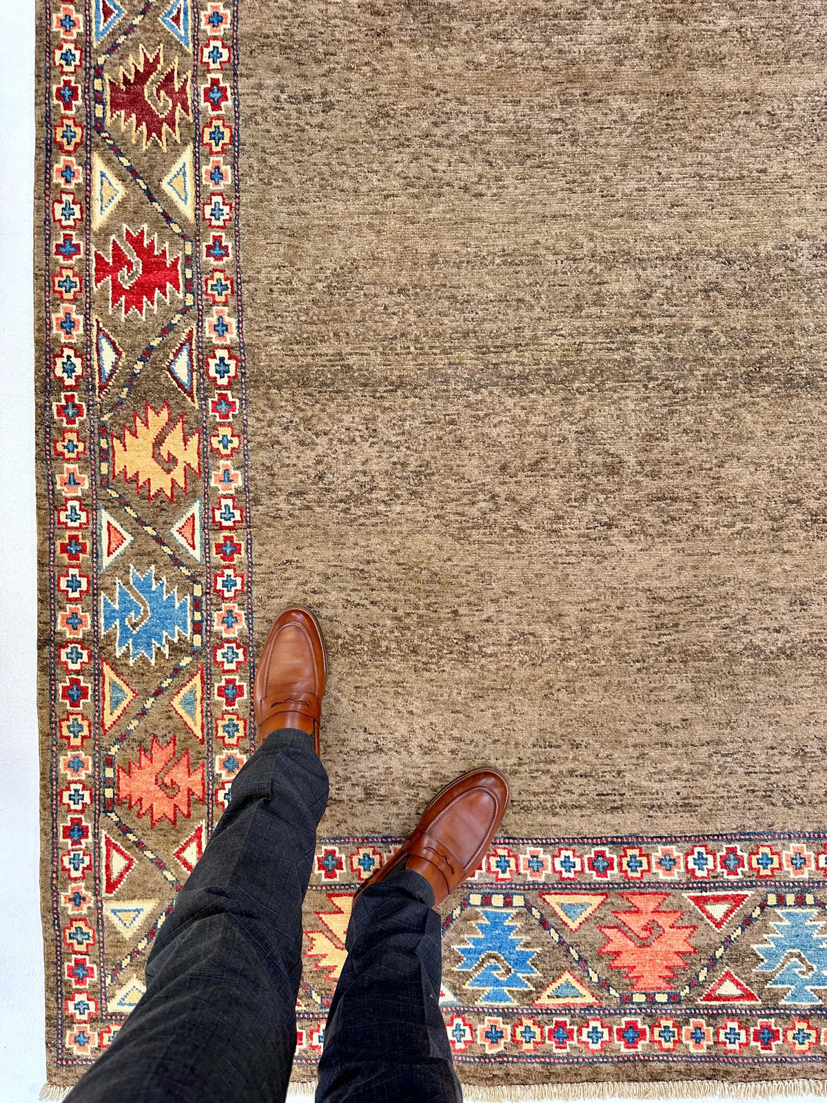 Ariana - Talysh/Open Field (6'04"x9'04") brown/multicolor