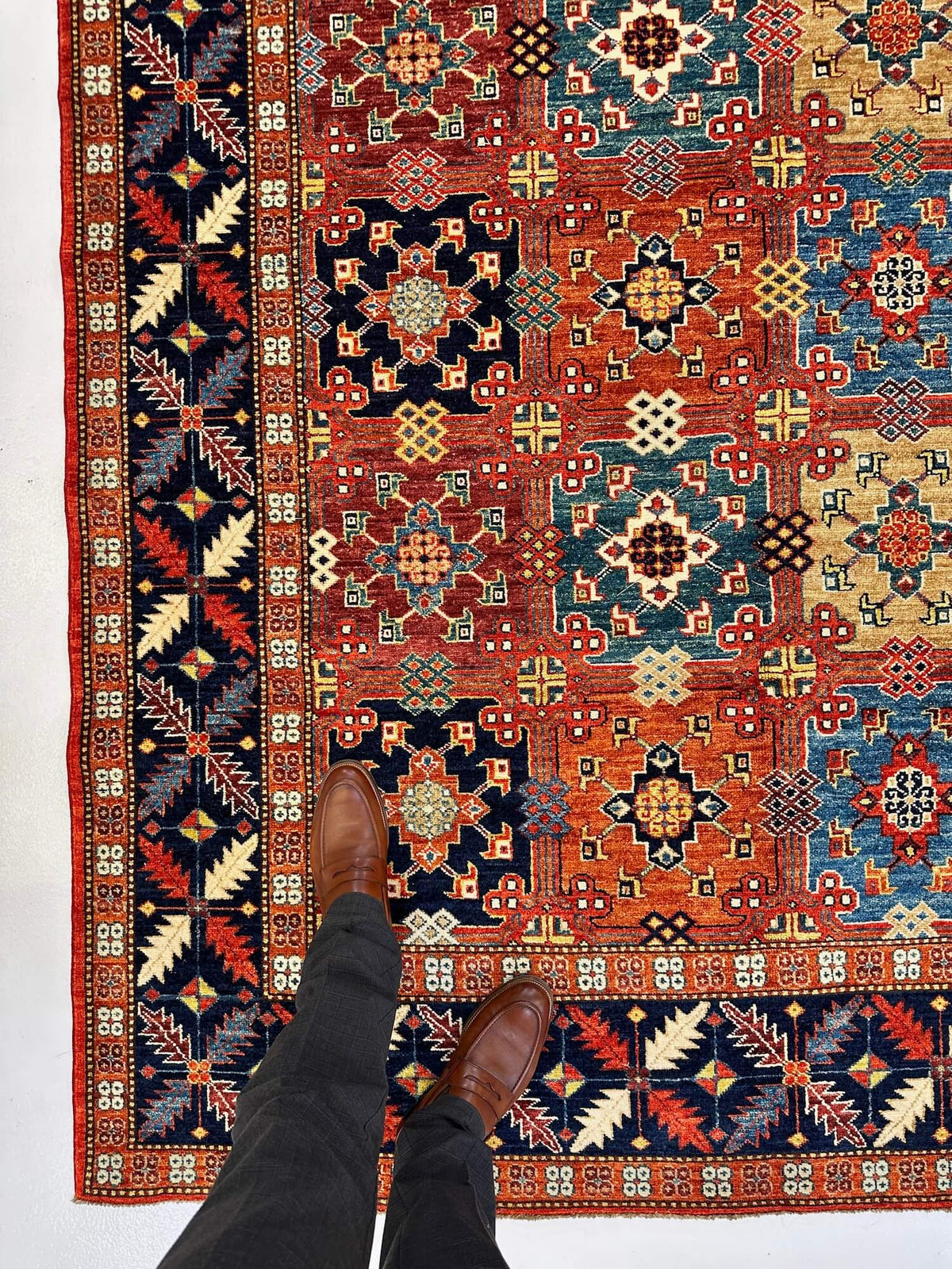Fine Ariana - Ersari (6'01"x7'09") copper/multicolor