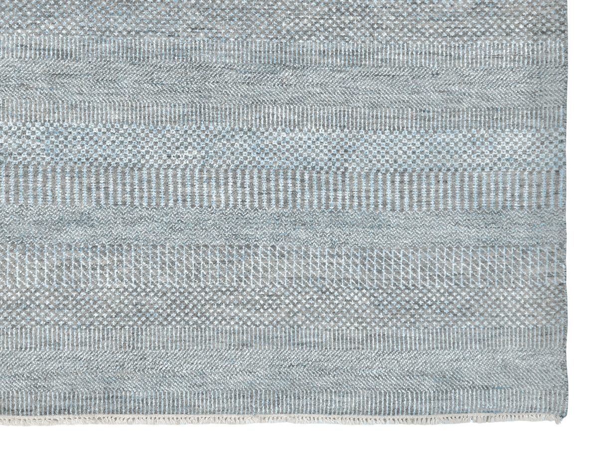Durva/Grass Design (9'01"x12'02") lt.blue/gray