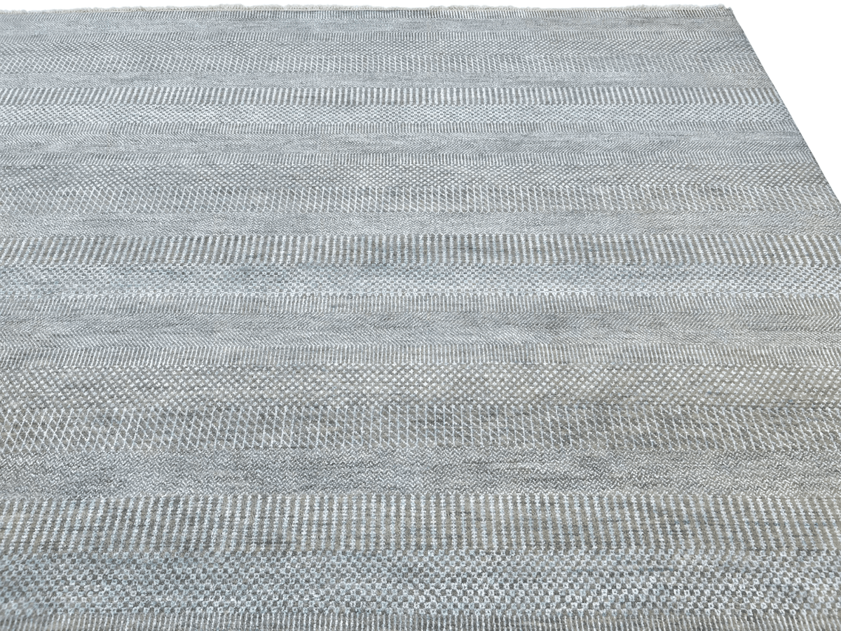 Durva/Grass Design (9'01"x12'02") lt.blue/gray