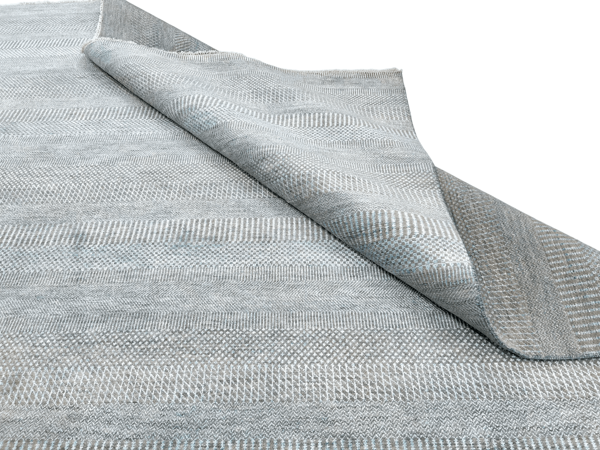 Durva/Grass Design (9'01"x12'02") lt.blue/gray