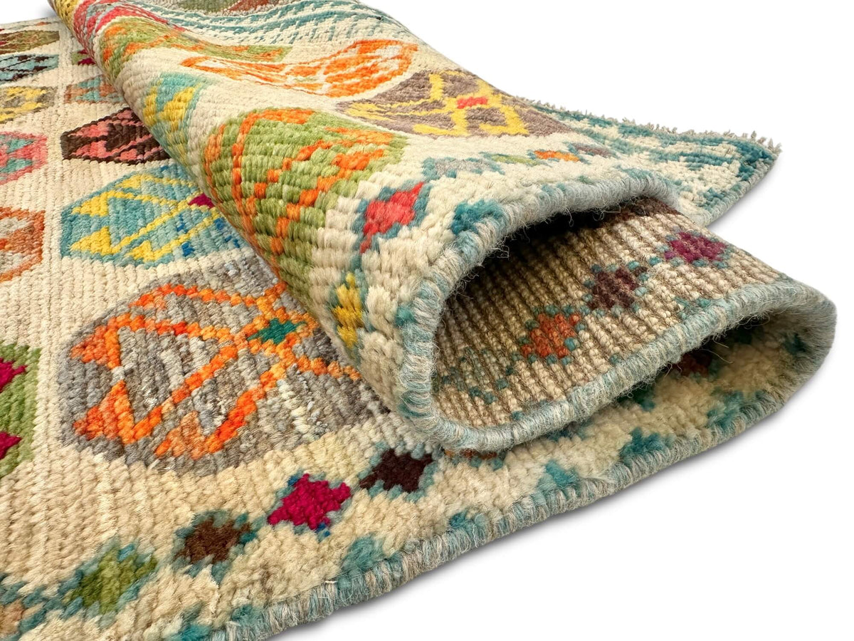 Afghan Anatolian (3'02"x4'10") ivory/multicolor