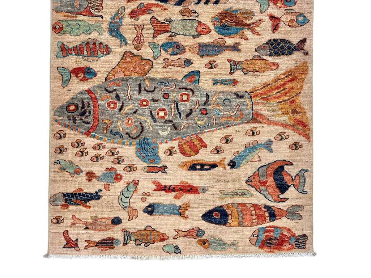 Fine Ariana - Oceanic (3'04"x5'00") ivory/multicolor